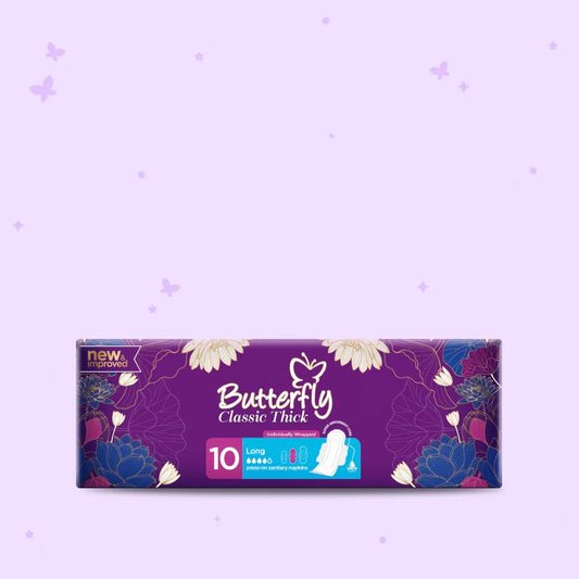 Butterfly Classic Thick Pads Long 10 Pcs